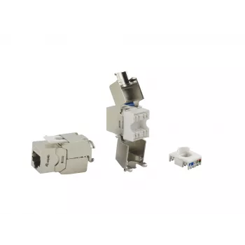 Cat.6A ekranuotas Keystone lizdas Toolfree EQUIP 767222