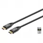 HDMI kabelis Manhattan 8K@60Hz 1 m pintas, vyriškas į vyrišką, juodas