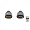 HDMI kabelis Manhattan 8K@60Hz 1 m pintas, vyriškas į vyrišką, juodas