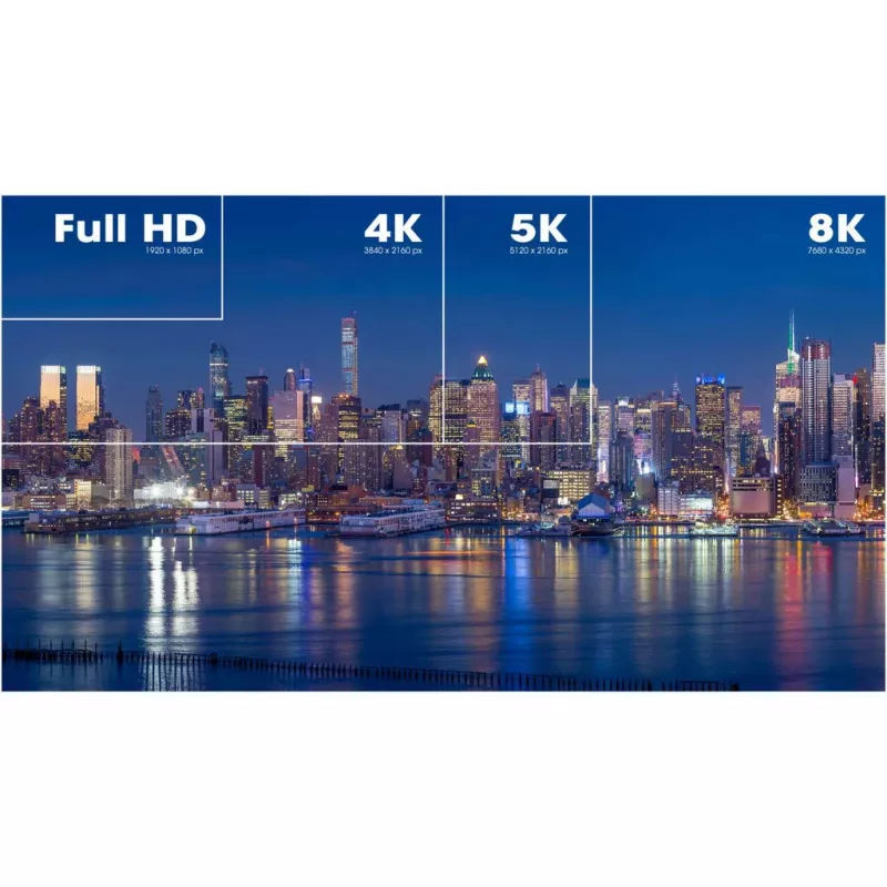 HDMI kabelis Manhattan 8K@60Hz 1 m pintas, vyriškas į vyrišką, juodas