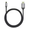 Manhattan USB-C į HDMI laidas, 4K@60Hz, 1m, juodas, vyriškas į vyrišką, trejų metų garantija