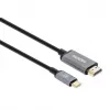 Manhattan USB-C į HDMI laidas, 4K@60Hz, 2m, juodas, vyriškas į vyrišką, trejų metų garantija