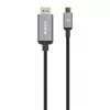 Manhattan USB-C į HDMI laidas, 4K@60Hz, 2m, juodas, vyriškas į vyrišką, trejų metų garantija