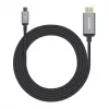 Manhattan USB-C į HDMI laidas, 4K@60Hz, 2m, juodas, vyriškas į vyrišką, trejų metų garantija