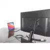 Manhattan USB-C į HDMI laidas, 4K@60Hz, 2m, juodas, vyriškas į vyrišką, trejų metų garantija