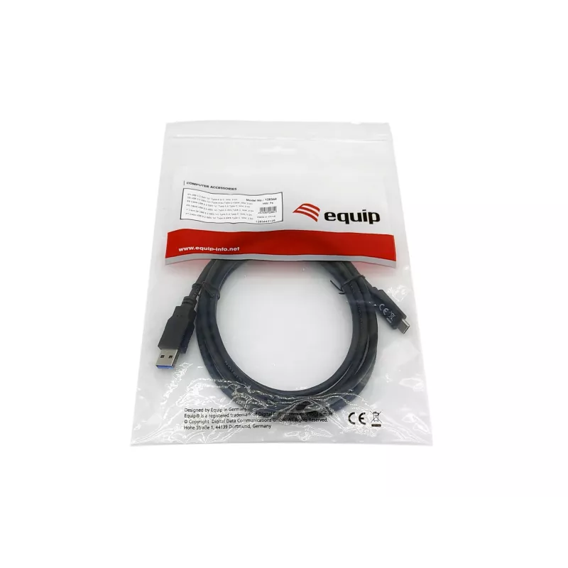 Equip USB 3.2 Gen 1 Type-A į C laidas, vyriškas / vyriškas, 2,0 m