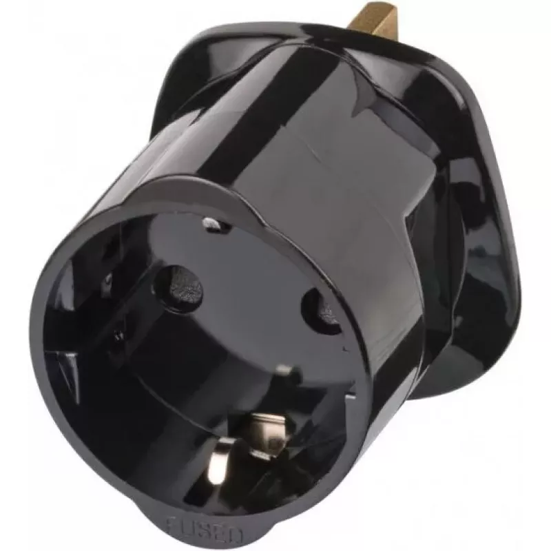 Kelioninis adapteris Brennenstuhl 1508533 Type G UK Type F juodas
