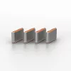 USB-C prievado blokavimo raktas Lindy USB Type C Port Blocker Key, 4 vnt. oranžiniai