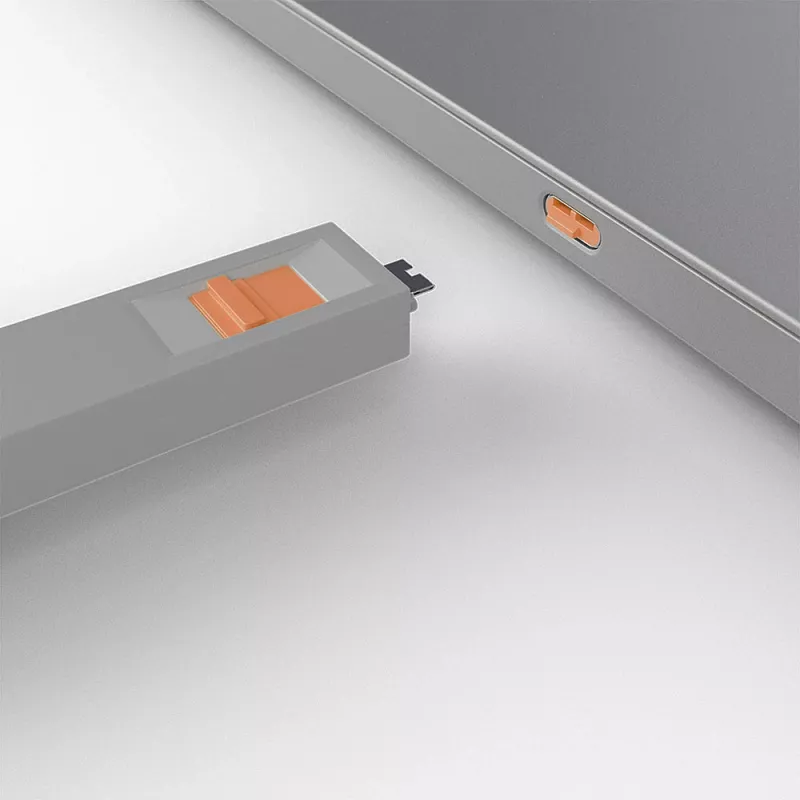 USB-C prievado blokavimo raktas Lindy USB Type C Port Blocker Key, 4 vnt. oranžiniai