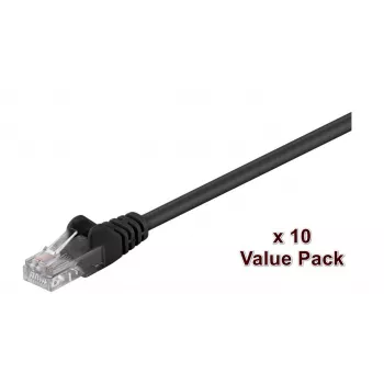 Microconnect V-UTP507SVP tinklo kabelis 7 m Cat5e U/UTP juodas