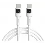 Techly ICOC-MUSB20-C60W1 USB 2.0 laidas USB-C 1 m Baltas