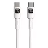 Techly ICOC-MUSB20-C60W1 USB 2.0 laidas USB-C 1 m Baltas