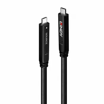 Lindy 8m USB 3.2 Gen 1 ir DP 1.4 Type C hibridinis kabelis