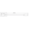 Microconnect DOCKUSB3.2CC1 USB-C kabelis 1 m, USB 3.2 Gen 2, juodas