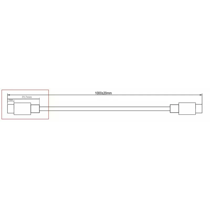 Microconnect DOCKUSB3.2CC1 USB-C kabelis 1 m, USB 3.2 Gen 2, juodas