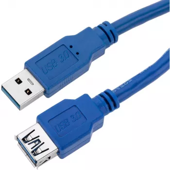 Techly prailginimo USB 3.0 laidas A Kištukas / A Lizdas 3 m Mėlynas ICOC U3-AA-30-EX