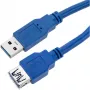 Techly prailginimo USB 3.0 laidas A Kištukas / A Lizdas 3 m Mėlynas ICOC U3-AA-30-EX