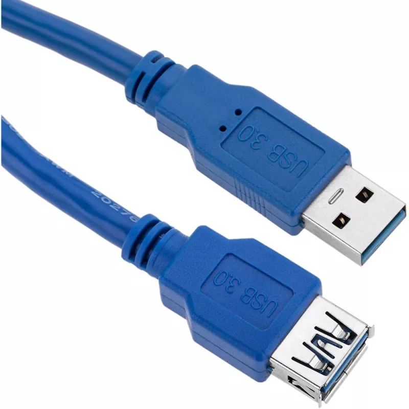 Techly prailginimo USB 3.0 laidas A Kištukas / A Lizdas 3 m Mėlynas ICOC U3-AA-30-EX