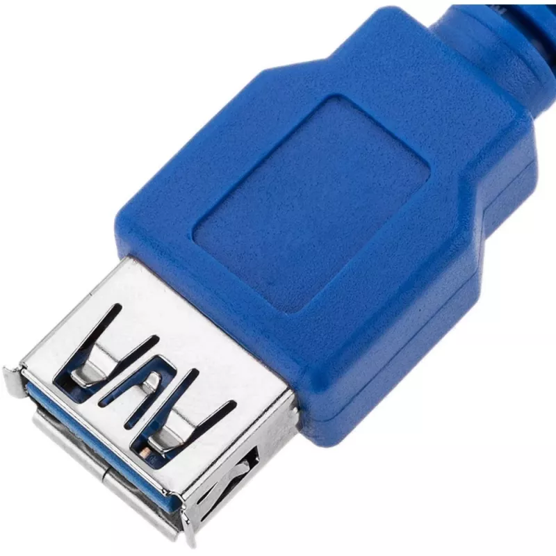 Techly prailginimo USB 3.0 laidas A Kištukas / A Lizdas 3 m Mėlynas ICOC U3-AA-30-EX