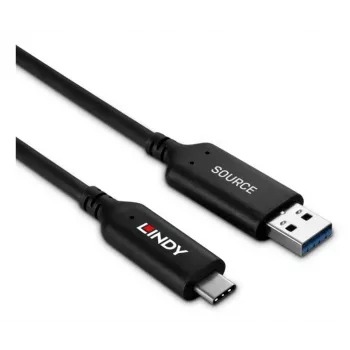 Lindy 50m USB 3.2 Gen 1 Type A į C hibridinis šviesolaidinis kabelis