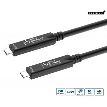 USB-C laidas MicroConnect MC-USB3.2CC10-8K-OP 10 m, palaiko iki 8K