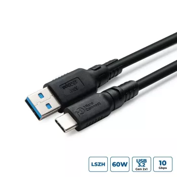 USB-C į USB-A adapterio laidas MicroConnect USB3.2AC1-LSZH, 1 m, USB 3.2
