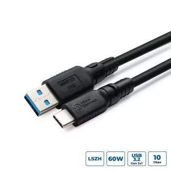 USB-C į USB-A adapteris MicroConnect USB3.2AC3-LSZH — USB 3.2 Gen 1 duomenų adapteris, LSZH apvalkalas