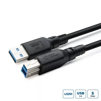 USB A-B laidas MicroConnect ColorFlex USB 3.2 Gen 1 (USB 3.0) 1 m, LSZH