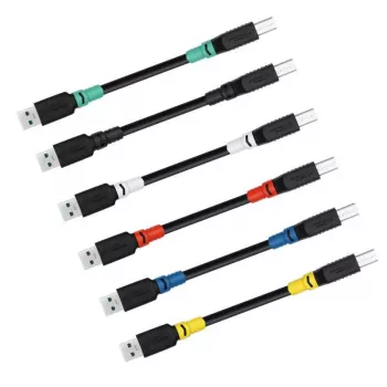 USB A-B laidas MicroConnect ColorFlex USB 3.2 Gen 1 (USB 3.0) 1 m, LSZH