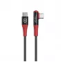 MicroConnect MC-ANGCUSBC-SC-240W Safe Charge kampinis USB-C–USB-C duomenų blokatoriaus kabelis, 240 W