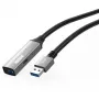 MicroConnect USB3.0AAF20A aktyvus USB 3.2 Gen 1 ilginimo laidas 20 m, USB-A (vyriškas) į USB-A (moteriškas), juodas