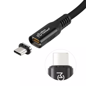 Microconnect MC-LS-USB4CC0.5 USB laidas 0,5 m USB-C juodas