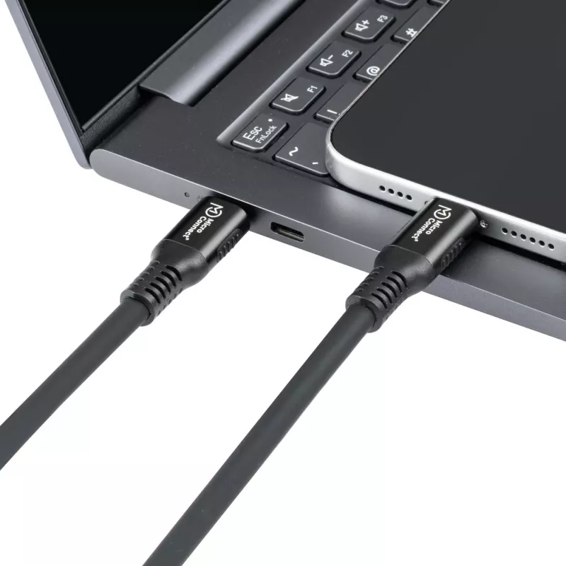 Microconnect MC-LS-USB4CC0.5 USB laidas 0,5 m USB-C juodas