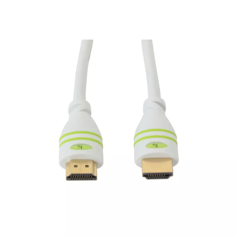 Techly 1 m HDMI laidas su Ethernet, A/A, M/M, baltas ICOC HDMI-4-010WH