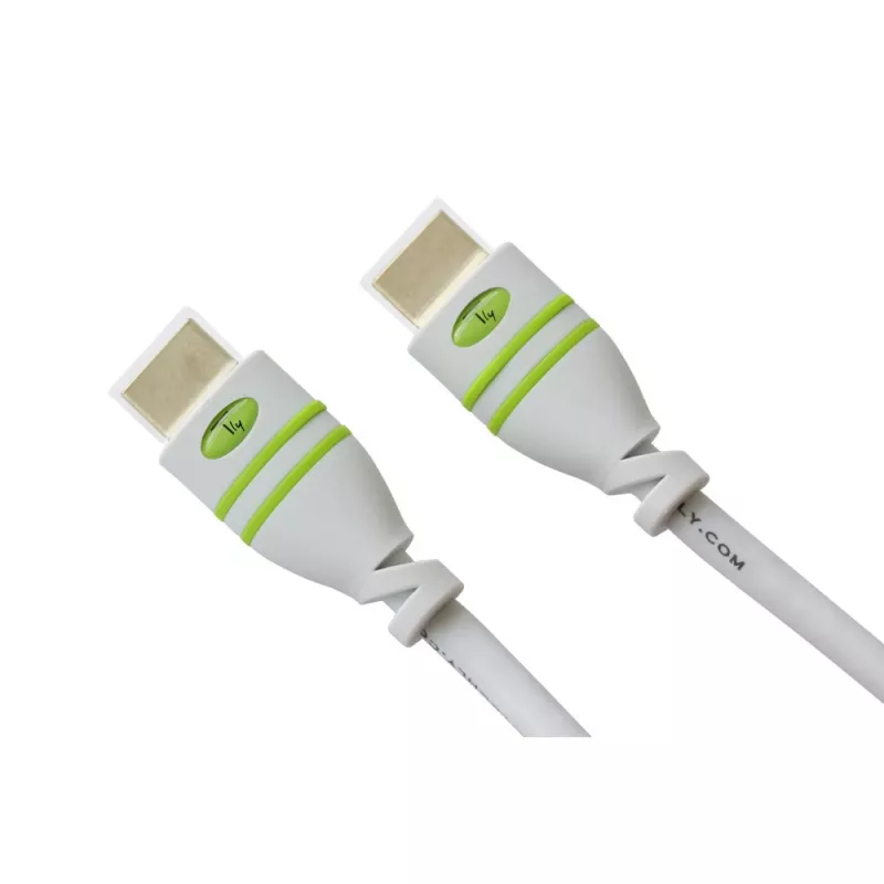 Techly 1 m HDMI laidas su Ethernet, A/A, M/M, baltas ICOC HDMI-4-010WH