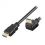 Techly HDMI laidas 5m High Speed su Ethernet ir kampuotomis jungtimis A/A M/M juodas ICOC HDMI-LE-050