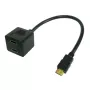 Techly ICOC-HDMI-F-002 HDMI vaizdo šakotuvo kabelis, HDMI kištukas – 2x HDMI lizdas