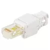 LOGON TWP8P8TP RJ-45 Cat5e kištukas, skaidrus/balta/geltona, pakuotė 10 vnt.