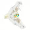LOGON TWP8P8TP RJ-45 Cat5e kištukas, skaidrus/balta/geltona, pakuotė 10 vnt.