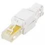 LOGON TWP8P8TP RJ-45 Cat5e kištukas, skaidrus/balta/geltona, pakuotė 10 vnt.