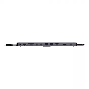 Lindy DST-Mini XT 810, USB-C nešiojamojo kompiuterio mini dokas su vienu ekranu (8K) arba dviem ekranais (4K60) ir 100 W įkrovimo perdavimu