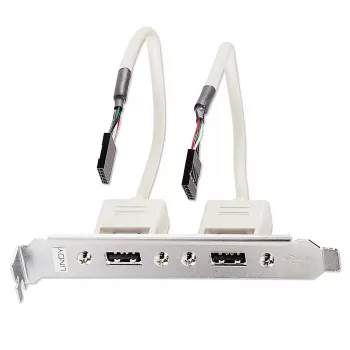 USB galinė plokštė Lindy 2 prievadų USB 2.0 PC galinė plokštė