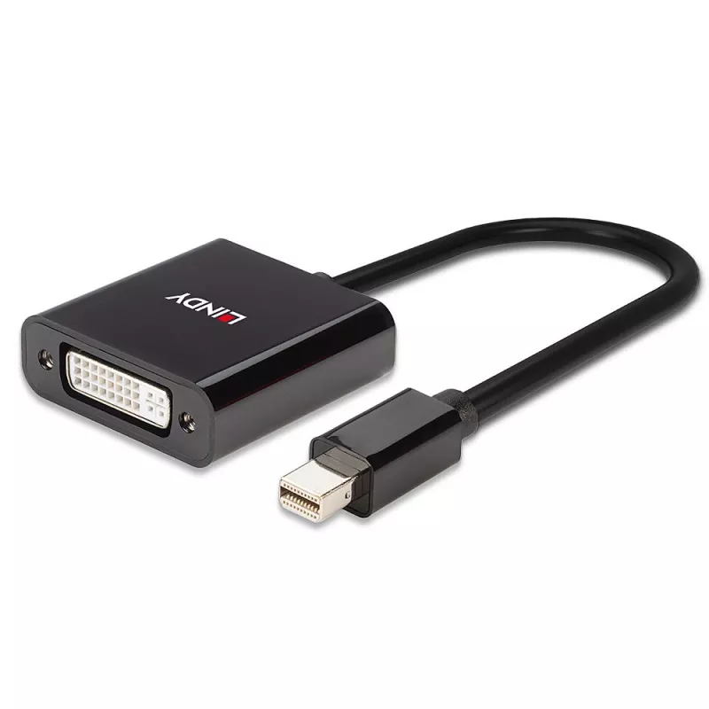 Lindy Mini DisplayPort į DVI aktyvus keitiklis 0,16 m juodas