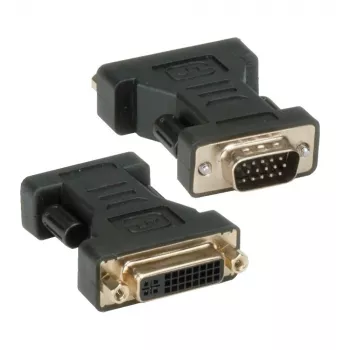 Techly IADAP DVI-9100 DVI į analoginį VGA adapteris, VGA, DVI-I, juodas