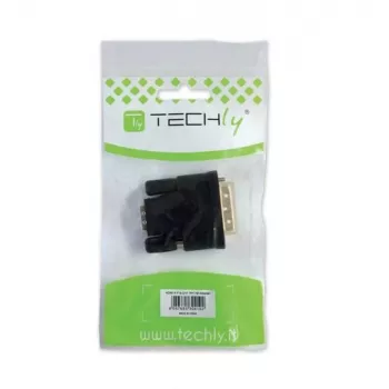 Techly IADAP DVI-9100 DVI į analoginį VGA adapteris, VGA, DVI-I, juodas