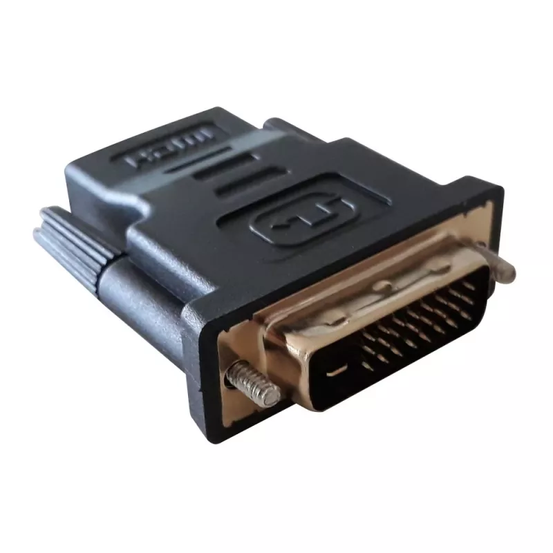 Lyties keitiklis DVI-D juodas Techly IADAP-DVI-HDMI-F