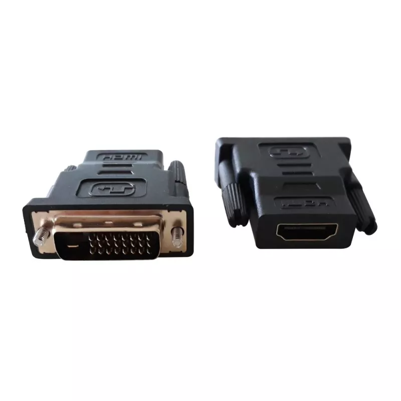 Lyties keitiklis DVI-D juodas Techly IADAP-DVI-HDMI-F