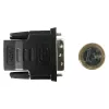 Lyties keitiklis DVI-D juodas Techly IADAP-DVI-HDMI-F