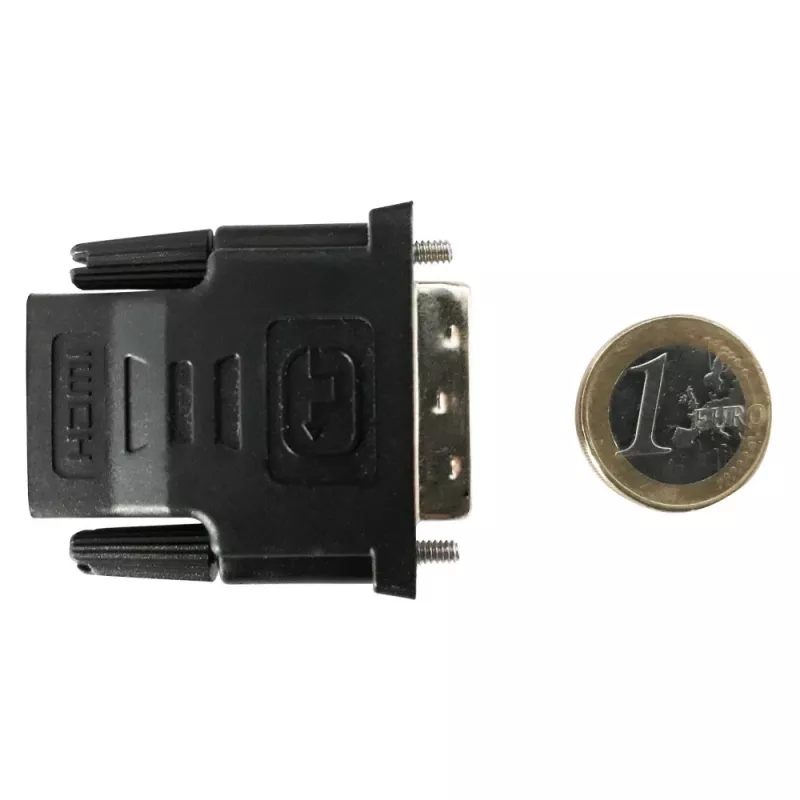 Lyties keitiklis DVI-D juodas Techly IADAP-DVI-HDMI-F