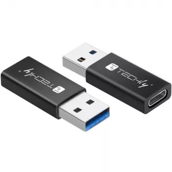 USB adapteris Techly IADAP USB3-AFT USB A į USB C juodas